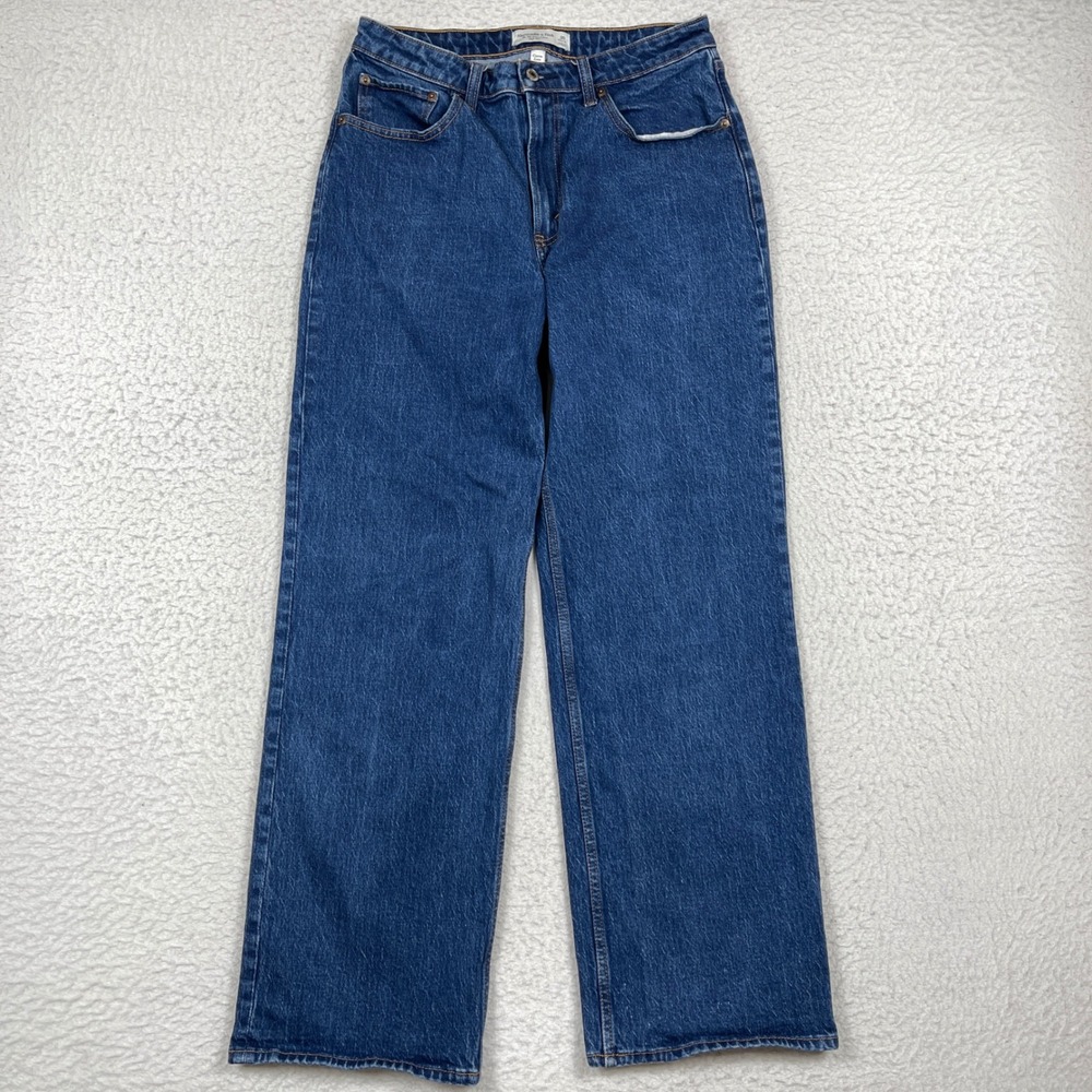 Abercrombie Jeans Womens 30 Blue 90s Relaxed Curve Love High Rise Retro Baggy